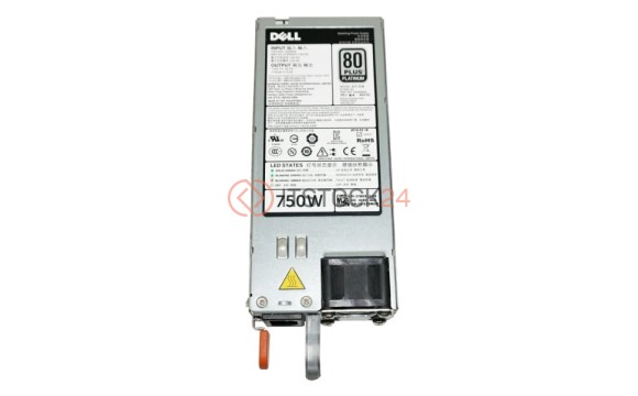E750E-S0 Блок питания Dell 750W PSU R520/R620/R720/R720XD/R820/T420