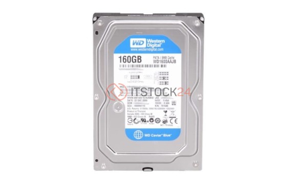 Жесткий диск Western Digital WD1600AAJB 160Gb 7200 IDE 3.5' HDD