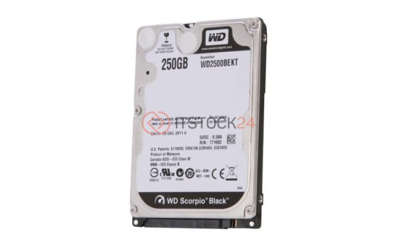 Жесткий диск Western Digital WD2500BEKT 250Gb 7200 SATAII 2,5" HDD