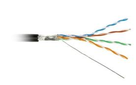 FUTP4-C5E-S24-OUT-PE-BK-500 Кабель витая пара Hyperline F/UTP 5e кат. 4 пары FUTP4-C5E-S24-OUT-PE-BK-500 Кабель витая пара Hyperline F/UTP 5e кат. 4 пары