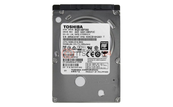 Жесткий диск Toshiba HDKCB16H2A01 500Gb 5400 SATA 2,5' HDD