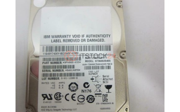 Жесткий диск IBM 9PN066-039 600Gb 10000 SAS 2,5" HDD