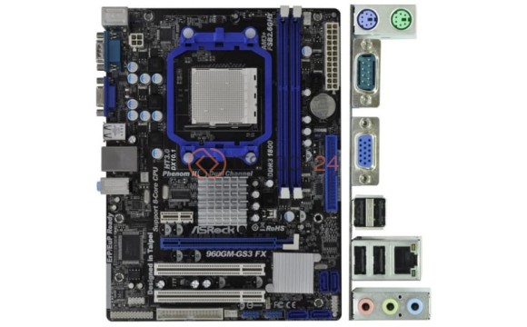 Материнская плата ASRock 960GM-GS3 Socket AM3+