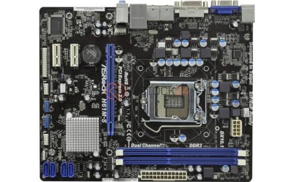 Материнская плата ASRock H61M-S Socket 1155