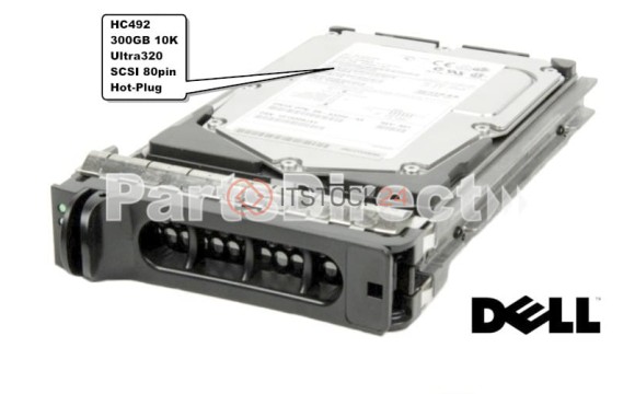 UJ673 Жесткий диск Dell 300 Гб 3.5" 15000 об/мин