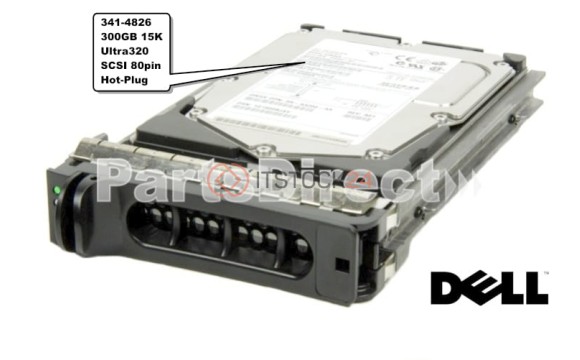 341-4826 Жесткий диск Dell 300 Гб 15000 об/мин