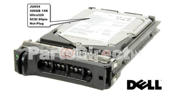 0JU654 Жесткий диск Dell 300 Гб 15000 об/мин