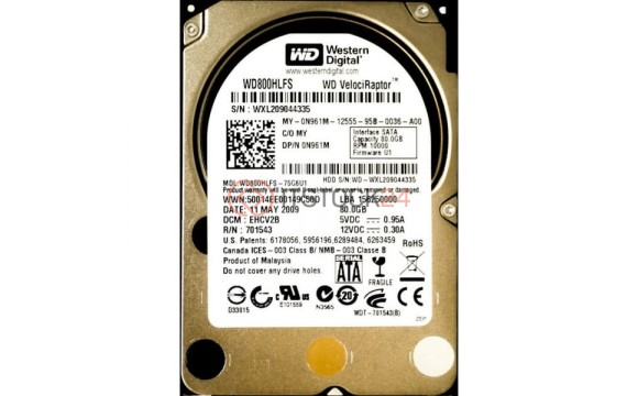 Жесткий диск Dell N961M 80Gb  SATAII 2,5' HDD