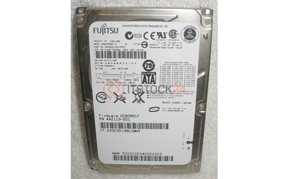 Жесткий диск Fujitsu 442119-001 80Gb 5400 SATA 2,5" HDD