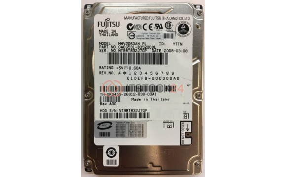 Жесткий диск Fujitsu CA06531-B35200DL 60Gb 5400 IDE 2,5" HDD