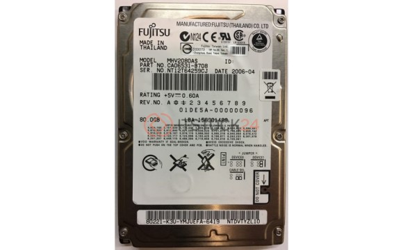 Жесткий диск Fujitsu CA06531-B708 80Gb 5400 IDE 2,5" HDD