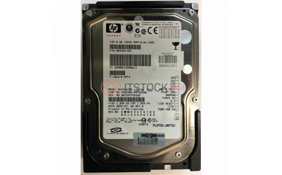 Жесткий диск HP 364334-001 146,8Gb  U320SCSI 3.5' HDD