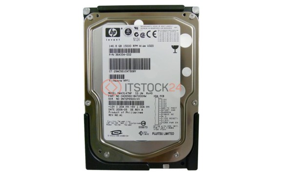 Жесткий диск HP 364334-002 146,8Gb  U320SCSI 3.5' HDD