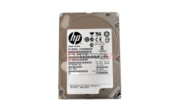Жесткий диск HP 705017-001 300Gb  SAS 2,5" HDD