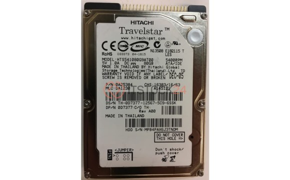 Жесткий диск Hitachi 0A25384 80Gb 5400 IDE 2,5" HDD