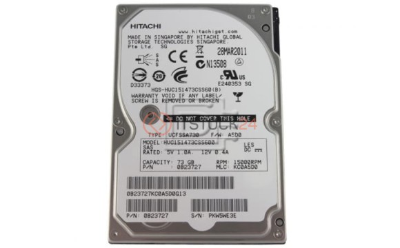 Жесткий диск Hitachi 0B23727 73Gb  SAS 2,5" HDD