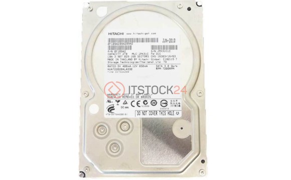 Жесткий диск Hitachi 0F10311 2Tb  SATAII 3,5" HDD