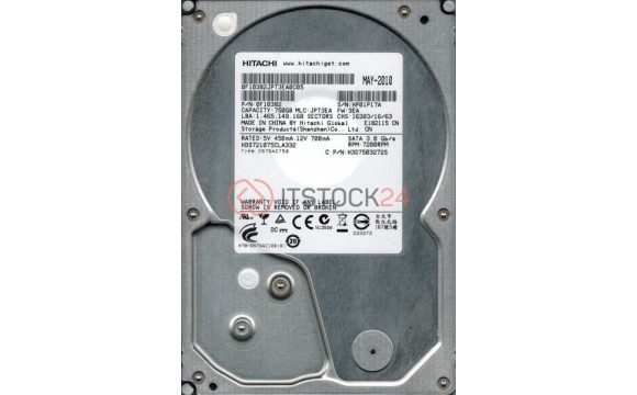 Жесткий диск Hitachi 0F10382 750Gb 7200 SATAII 3.5" HDD