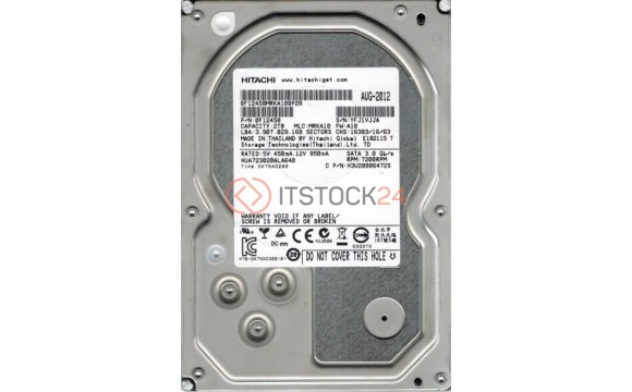 Жесткий диск Hitachi 0F12458 2Tb  SATAIII 3,5" HDD