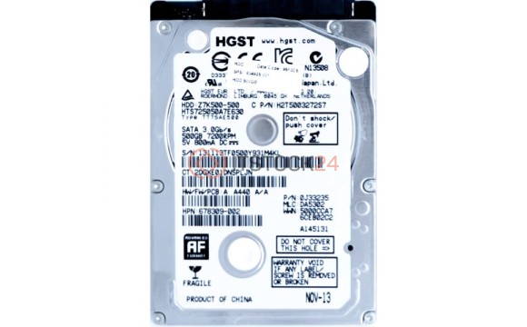 Жесткий диск Hitachi 678309-002 500Gb 7200 SATAIII 2,5" HDD