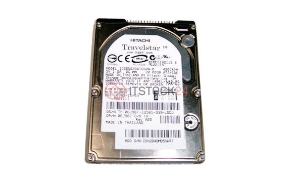 Жесткий диск Hitachi 6J987 20Gb 4200 IDE 2,5" HDD