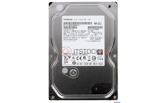 Жесткий диск Hitachi HDS721050DLE630 500Gb  SATAIII 3,5" HDD