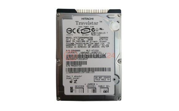 Жесткий диск Hitachi HTE726060M9AT00 60Gb 7200 IDE 2,5" HDD