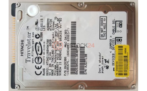 Жесткий диск Hitachi HTS421260H9AT00 60Gb 4200 IDE 2,5" HDD