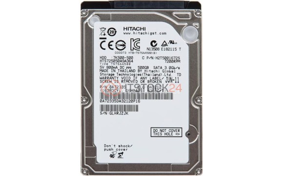 Жесткий диск Hitachi HTS725050A9A364 500Gb 7200 SATAII 2,5" HDD