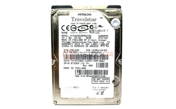 Жесткий диск Hitachi T5369 30Gb 4200 IDE 2,5" HDD