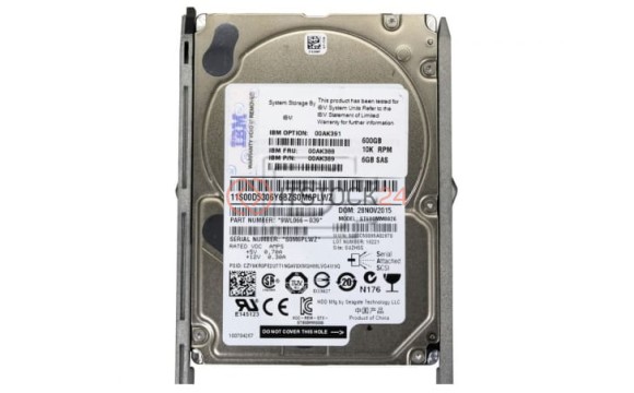 Жесткий диск IBM 00AK389 600Gb 10000 SAS 2,5" HDD