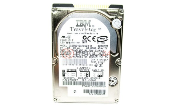 Жесткий диск IBM 07N8327 40Gb 4200 IDE 2,5" HDD
