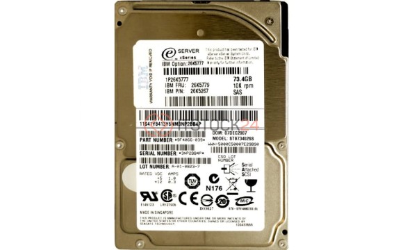 Жесткий диск IBM 41Y8413 73,4Gb  SAS 2,5' HDD