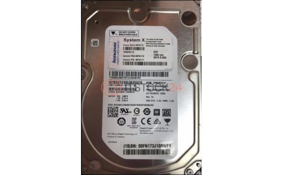 Жесткий диск Lenovo 00FN177 6Tb 7200 SATAIII 3.5' HDD