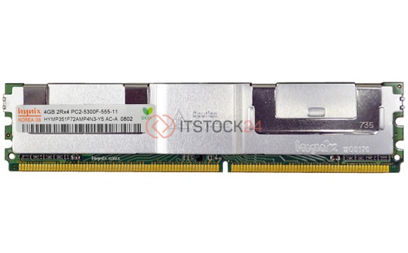 Оперативная память Hynix 4GB 2Rx4 PC2-5300F DDR2-667MHz [HYMP351F72AMP4N3-Y5]