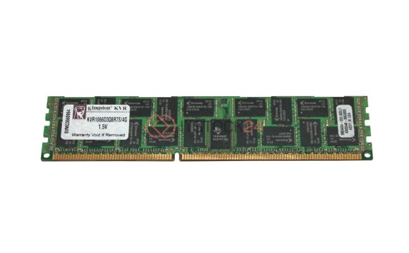 Оперативная память KINGSTON4GB 1066MHz DDR3 ECC Reg CL7 DIMM QR x8 w/TS [KVR1066D3Q8R7S/4G]