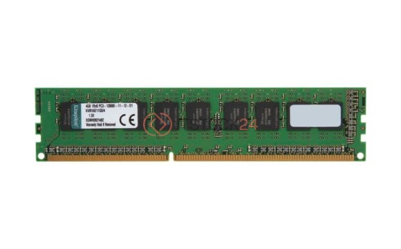 Оперативная память KINGSTON4GB 1600MHz DDR3 ECC CL11 DIMM 1Rx8 [KVR16E11S8/4]