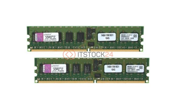 Оперативная память KINGSTON 4GB (2GB X2) DDR2 400MHZ ECC REG [KTM2865SR/4G]