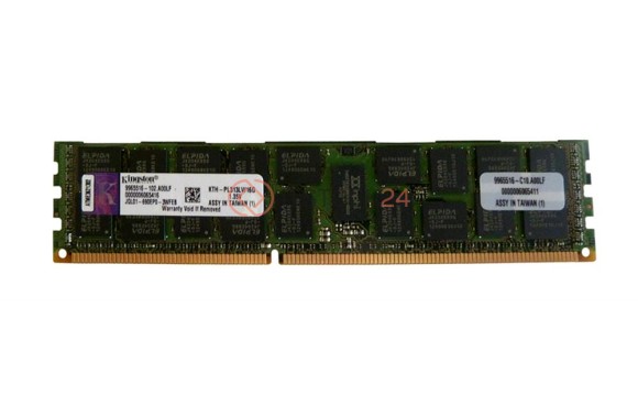 Оперативная память Kingston 16GB 1333MHz Reg ECC Low Voltage Module [KTH-PL313LV/16G]