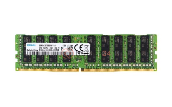 Оперативная память SAMSUNG 32GB LRDIMM DDR4 PC4-19200 ECC REG DUAL RANK [M386A4K40BB0-CRC]