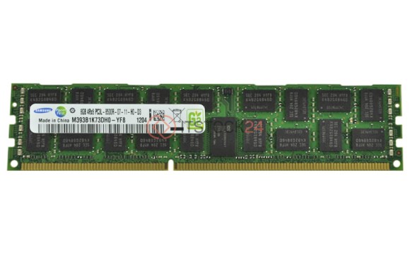 Оперативная память Samsung 8GB 4Rx8 PC3L-8500R ECC [M393B1K73DH0-YF8]