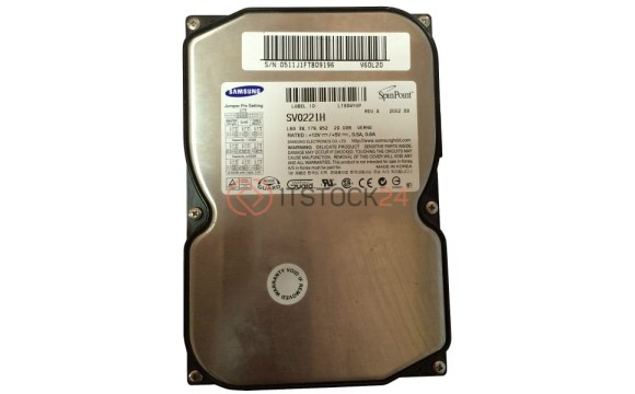 Жесткий диск Samsung SV0221H 20Gb 5400 IDE 3.5' HDD Жесткий диск Samsung SV0221H 20Gb 5400 IDE 3.5' HDD