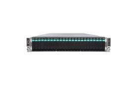 Сервер Intel Server 2U 2xGold 6136/10x16GB/6x480Gb SSD/22x1.2TB HDD/1x1300W/rails/RMM [R2224WFTZS-1]