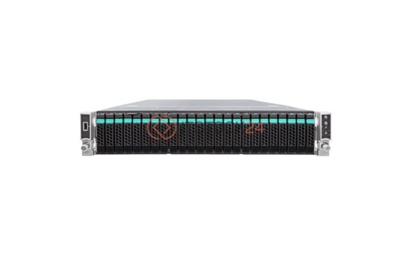 Сервер Intel Server 2U 2xGold 6136/10x16GB/6x480Gb SSD/22x1.2TB HDD/1x1300W/rails/RMM [R2224WFTZS-1]