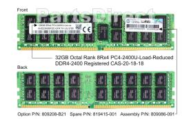 809208-B21 Оперативная память HP 128-GB (128GB) SDRAM LRDIMM