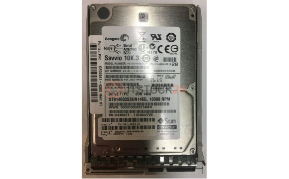 541-4283-01 Жёсткий диск Sun Oracle 146GB 10K SAS 6G 2.5