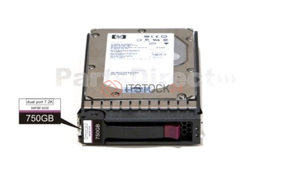 461135-S21 Жесткий диск HP 750-GB 3G 7.2K 3.5 DP SAS HDD