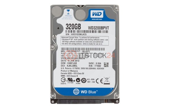 WD3200BPVT Жесткий диск Western Digital WD 320GB 3G SATA 5.4K 2.5 SCORPIO BLUE