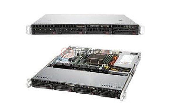 Supermicro 1U RM BB BLACK AM3+ 1600MHZ 4X SATA 350W H8SML-IF 813MT-350CB [AS -1012A-MTF]