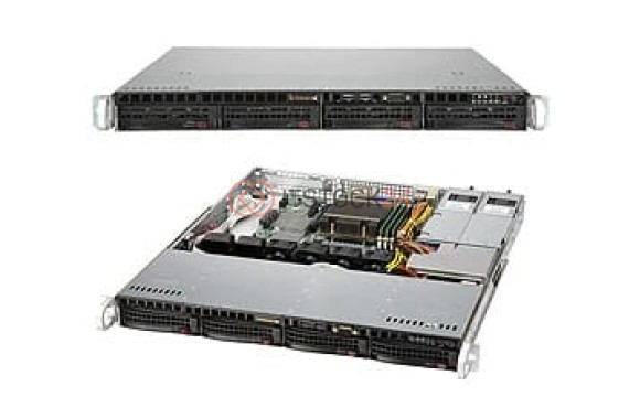 Supermicro 1U RM BB BLACK AM3+ 1600MHZ 4X SATA 400W RPS H8SML-7F [AS -1012A-M73RF]